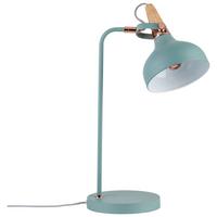 Tischleuchte Juna in Mintgrün max. 20 Watt - Mintgrün/Kupferfarben, Design, Holz/Metall (18/51/25,5cm) - Paulmann