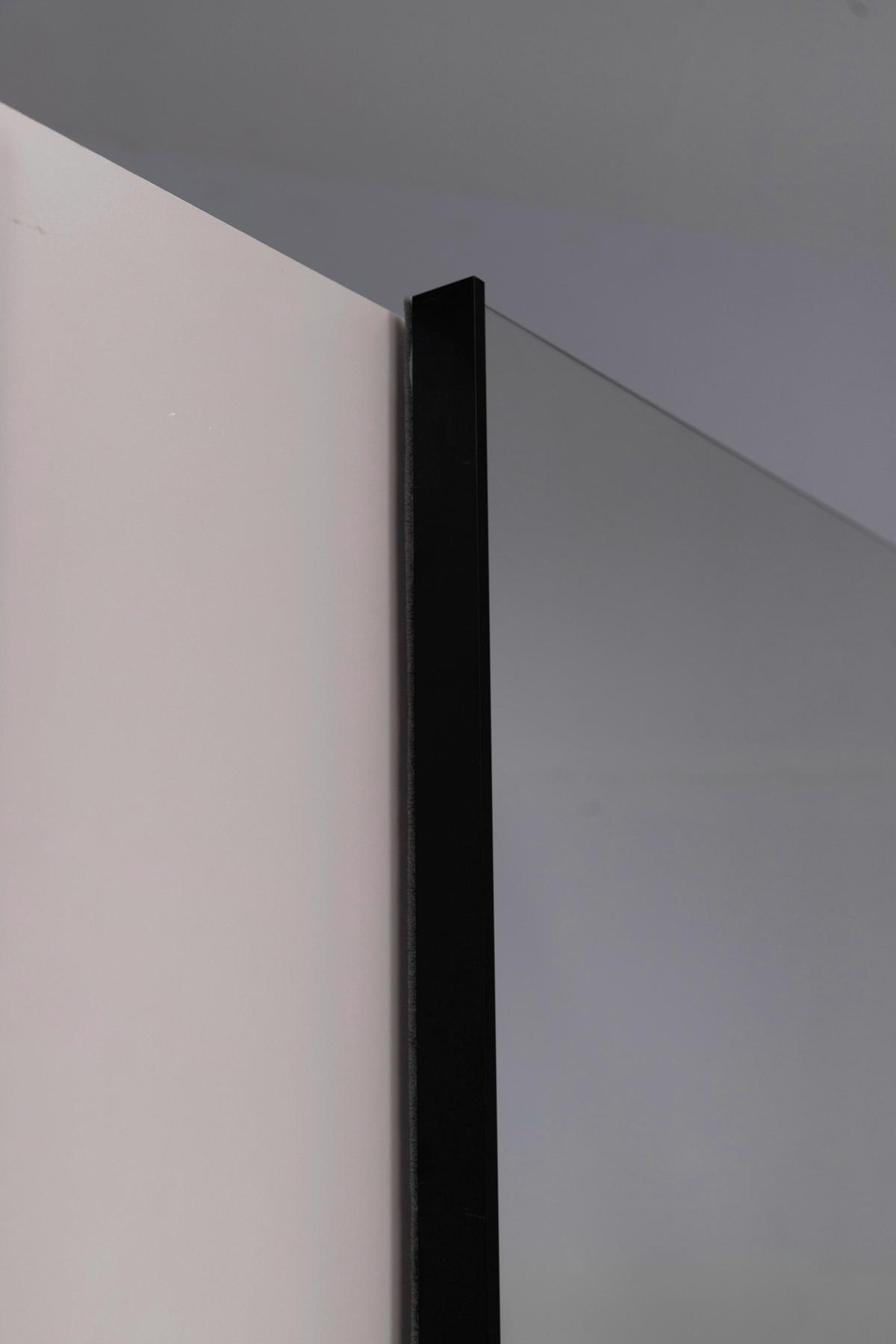 Omara Z Drsnimi Vrati Wilma, Kašmir - kašmir/črna, Moderno, kovina/leseni material (250/210/61,5cm) - P & B