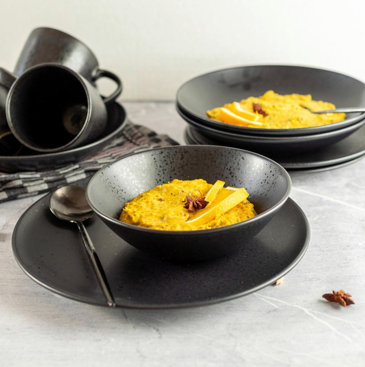 FRÜHSTÜCKSSET ESSENTIAL - Schwarz, Trend, Keramik - Mäser