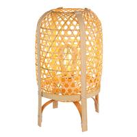 Stolna Svjetiljka Natur Boja - prirodne boje, Natur, metal/prirodni materijali (22/37cm) - Globo