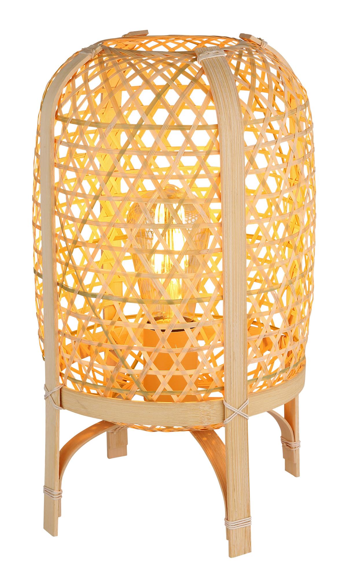 Stolna Svjetiljka Natur Boja - prirodne boje, Natur, metal/prirodni materijali (22/37cm) - Globo