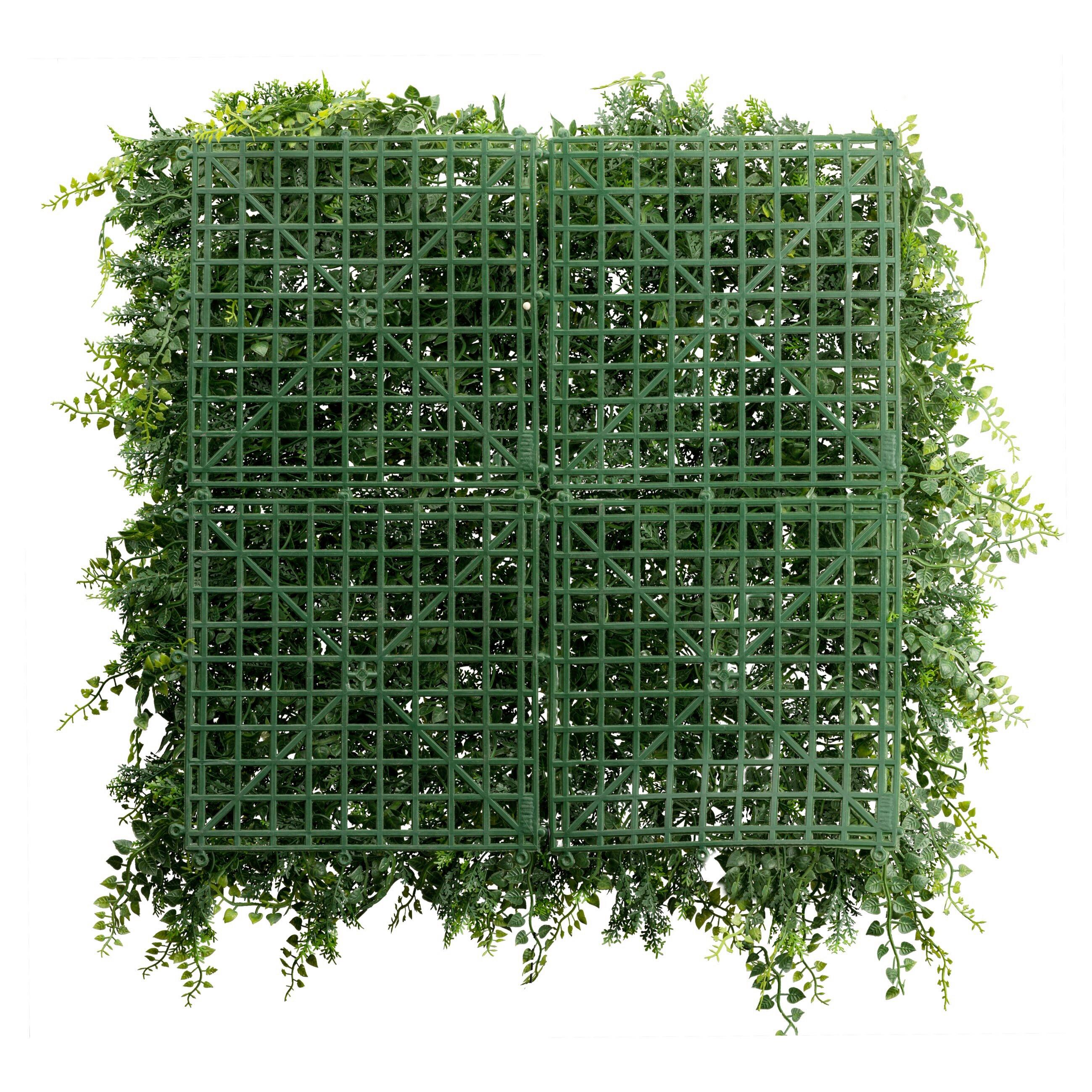 Umetna Rastlina Farnmatte Zelena Barva - zelena, Trendi, umetna masa (50/50/7cm) - Modern Living