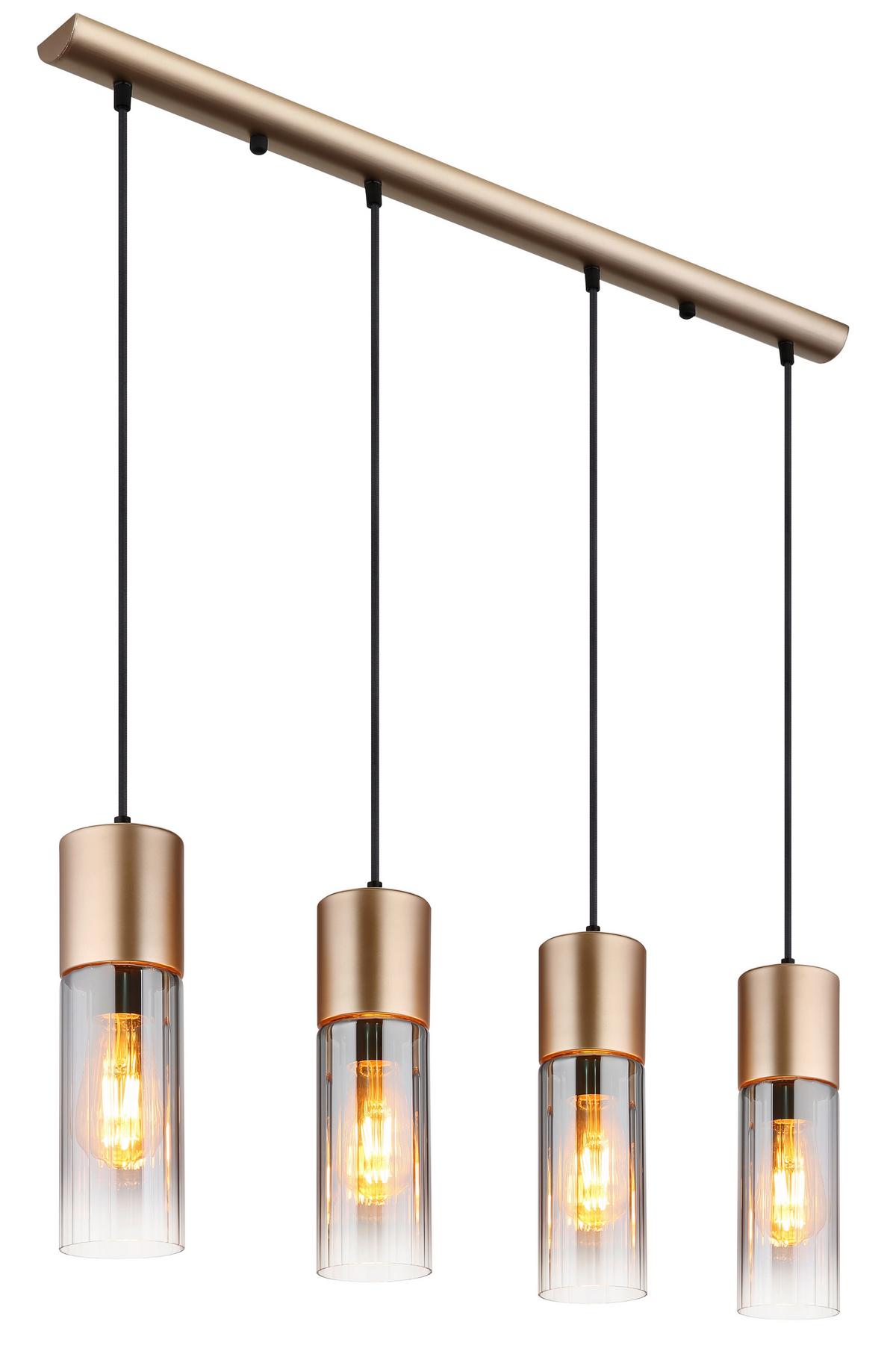Viseća Svjetiljka Annika - siva/cappuccino, Design, staklo/metal (80/9/156cm) - Globo