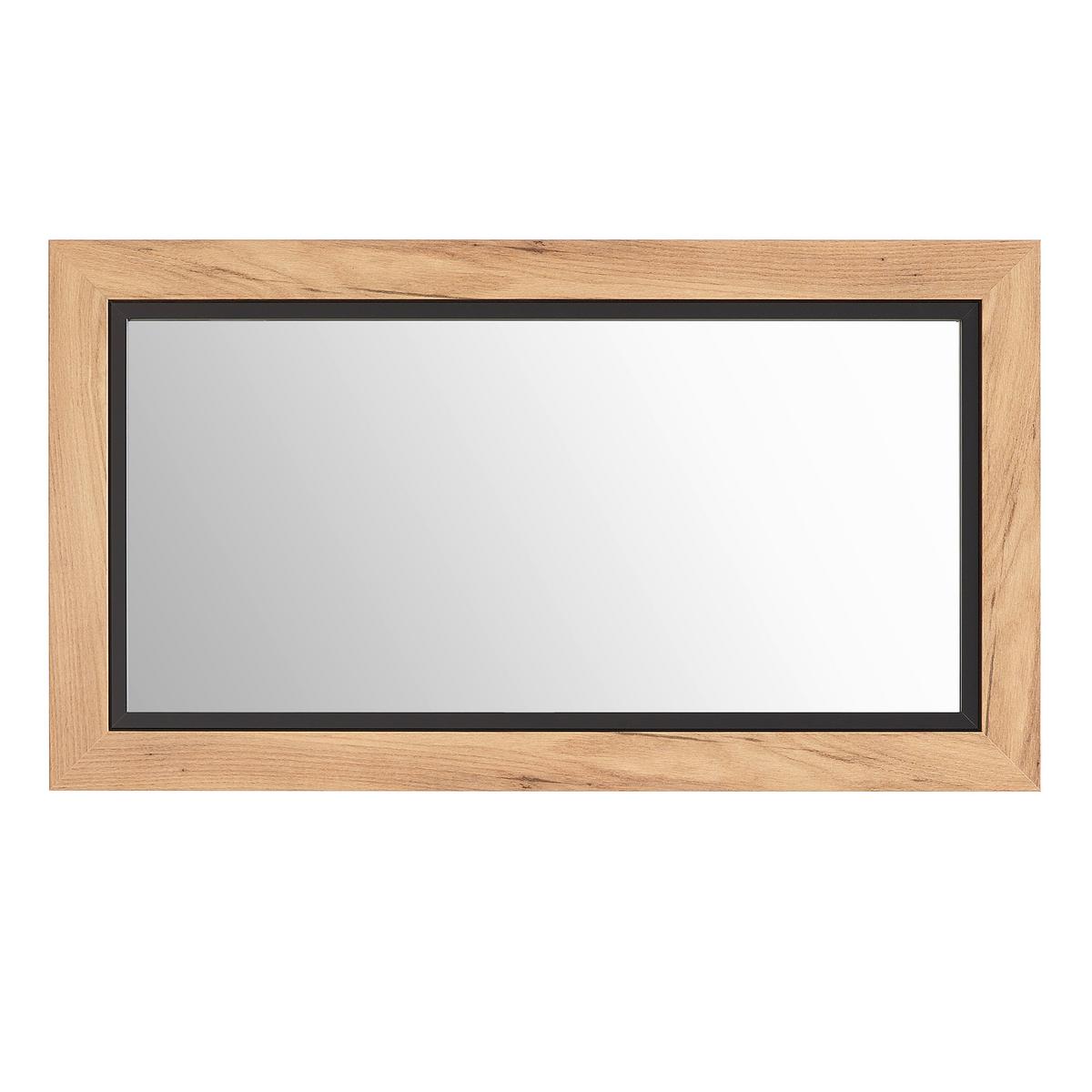 Wandspiegel Forest in Eichefarben - Eichefarben, MODERN, Glas/Holzwerkstoff (55/100cm) - Mömax