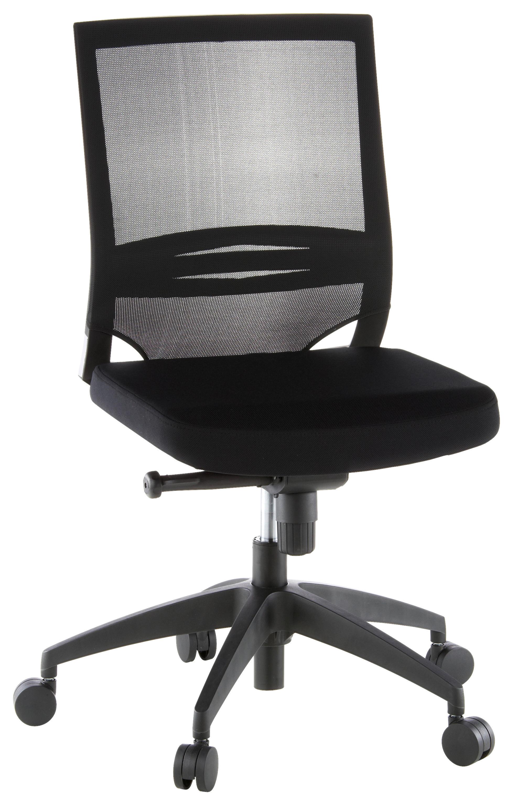 Pisarniški Stol Porto Eco, Črna - črna, Moderno, umetna masa/tekstil (49/108/44cm) - MID.YOU