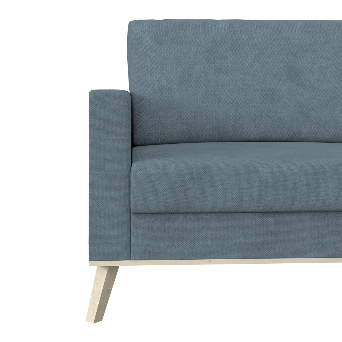 Coltar CARINI - albastru deschis/crem, Basics, textil (222/152cm) - Modern Living