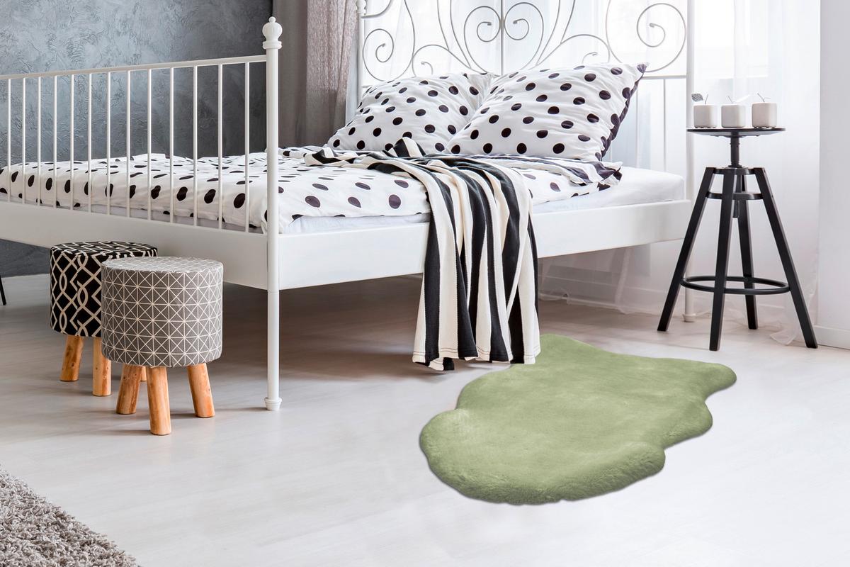 KUNSTFELL RABBIT SHEEPSKIN 225 MINT - Mintgrün, Konventionell, Textil (60/90cm) - Kayoom