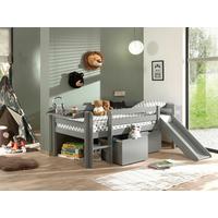 Spielbett Pino Grau mit Stauraum - Grau, MODERN, Holz/Holzwerkstoff (90/200cm) - Vipack