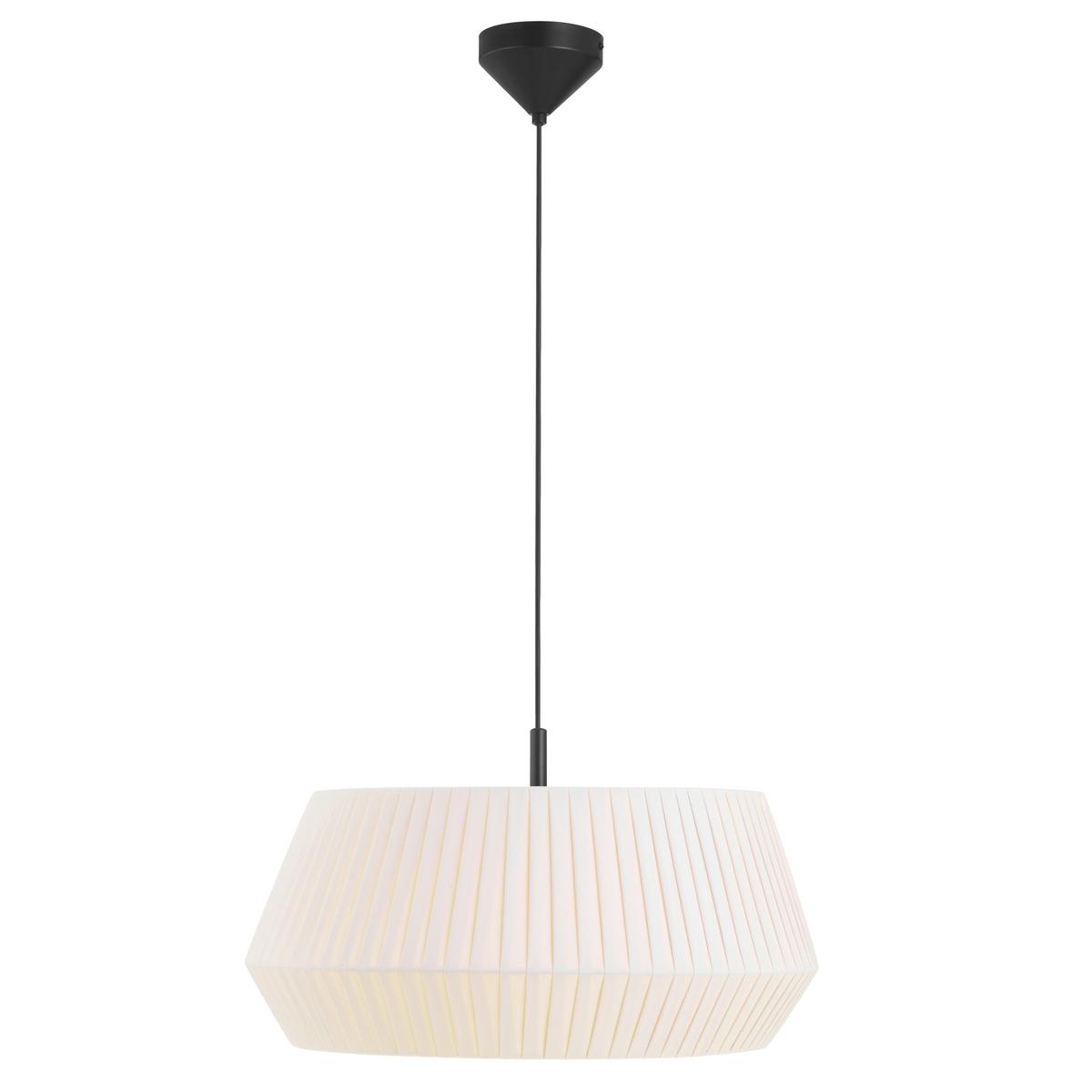LAMPA WISZĄCA 2112373001 DICTE PELA 53 WEISS - biały, Design, tkanina (53/29cm) - Nordlux