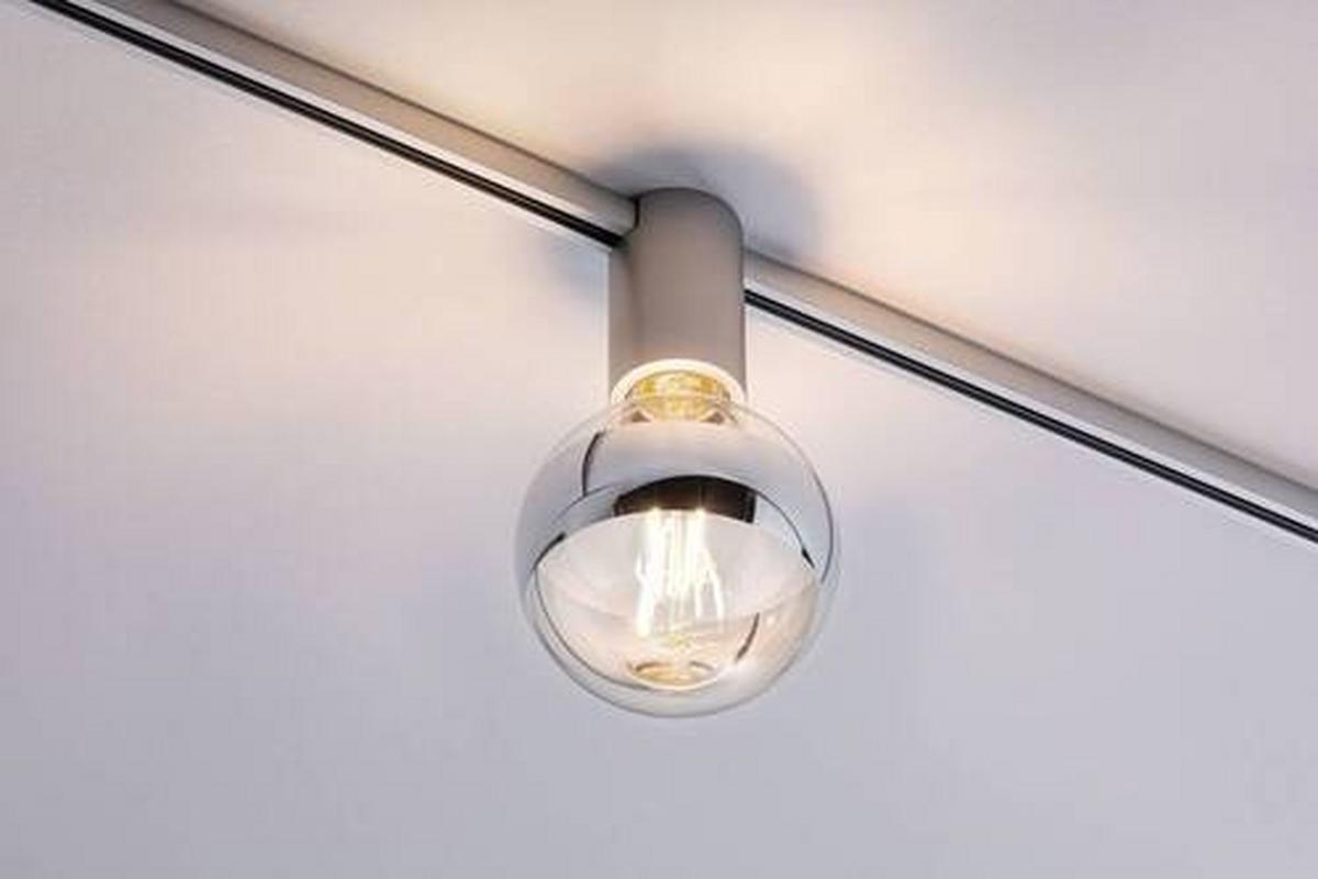 Schienensystem-Hängeleuchte Ceiling Socket max. 20 Watt - Chromfarben, Basics, Metall (5,5/9,6cm) - Paulmann