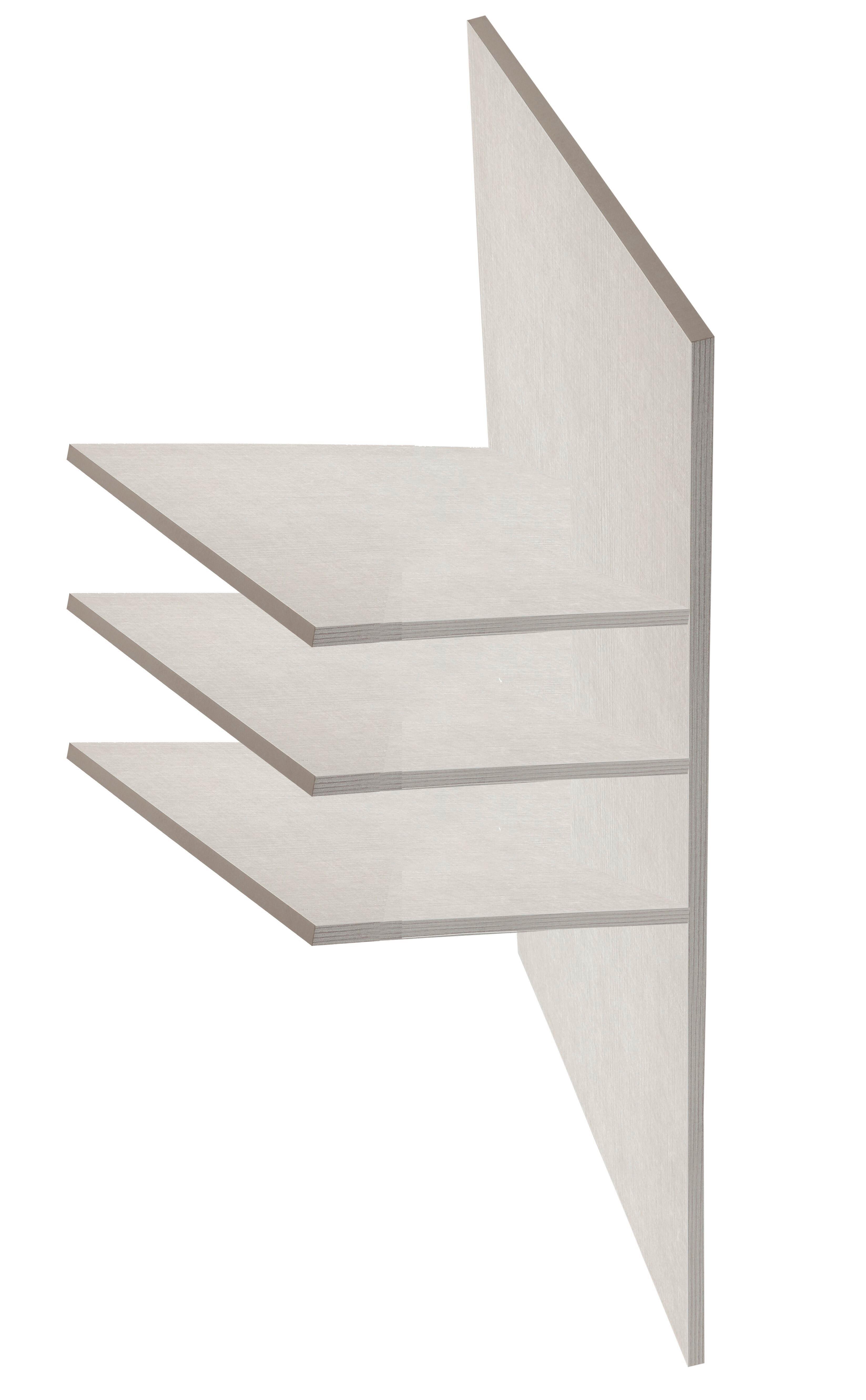 Unutarnji Raspored Lago - siva, drvni materijal (35/131,5/55,5cm) - Premium Living
