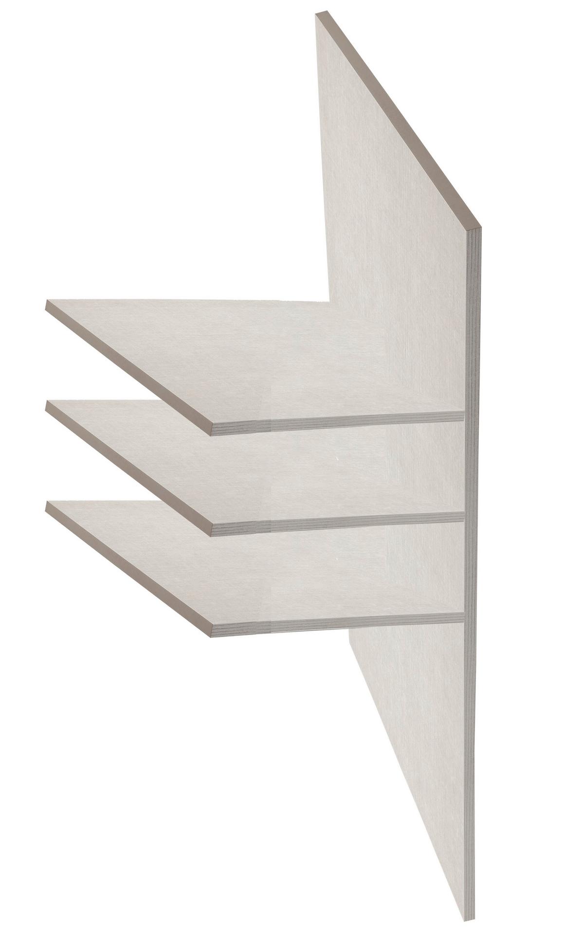 Unutarnji Raspored Lago - siva, drvni materijal (35/131,5/55,5cm) - Premium Living