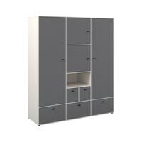 Kleiderschrank Framo 3 Kaschmirfarben/Anthrazit - Kaschmir/Anthrazit, KONVENTIONELL (179,4/210,6/58cm) - Mömax