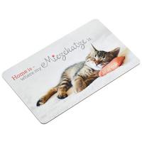 Schneidebrett Miezekatze in Weiß L: ca. 23,5cm - Weiß, KONVENTIONELL, Kunststoff (23,5/14,3/1,5cm)