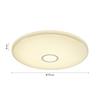 LED-TAKLAMPA ROSS -AKT- - vit/kromfärg, Romantik / Lanthus, metall/plast (68/68/8cm) - Mömax