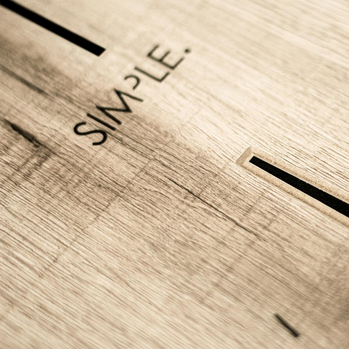 Wanduhr Schwarz/Eichefarben Ø ca. 36cm - Eichefarben/Schwarz, Basics, Holz/Kunststoff (36/37/5cm)