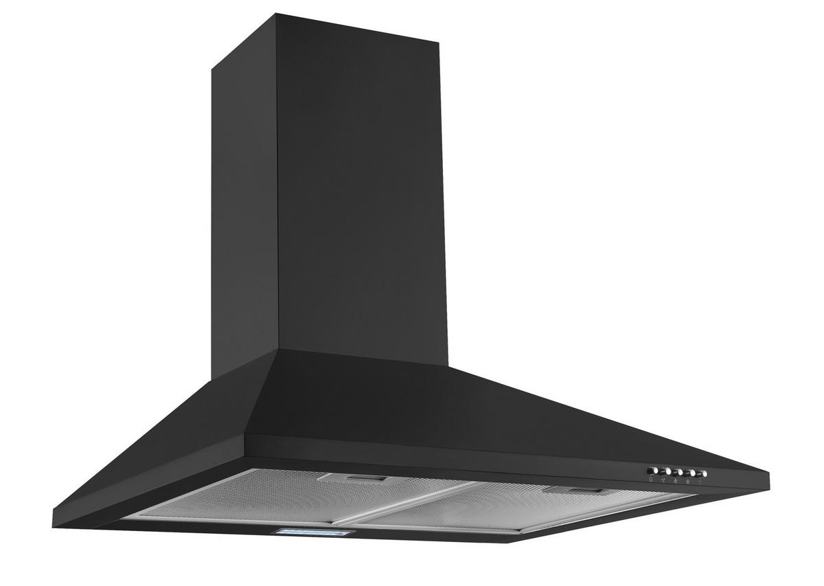 Küchenblock Merle m. Geräten Schwarz - Edelstahlfarben/Eichefarben, Basics, Holzwerkstoff/Metall (310cm) - Respekta