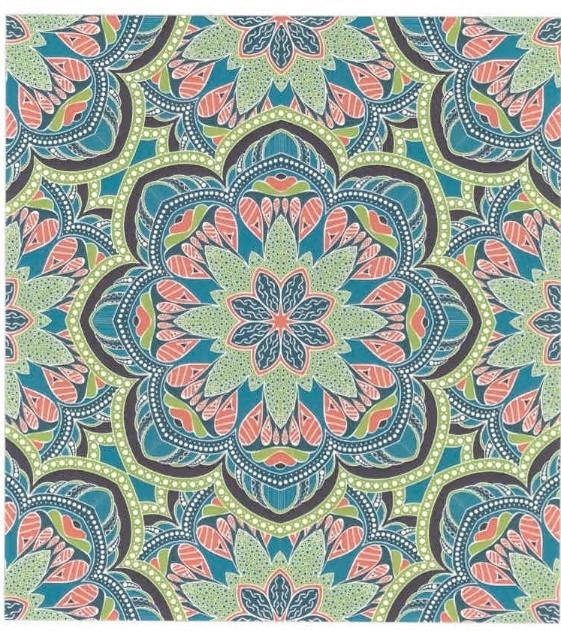 RĘCZNIK PLAŻOWY MANDALA - różnokolorowy, Konventionell, tkanina (220/240cm) - Esposa