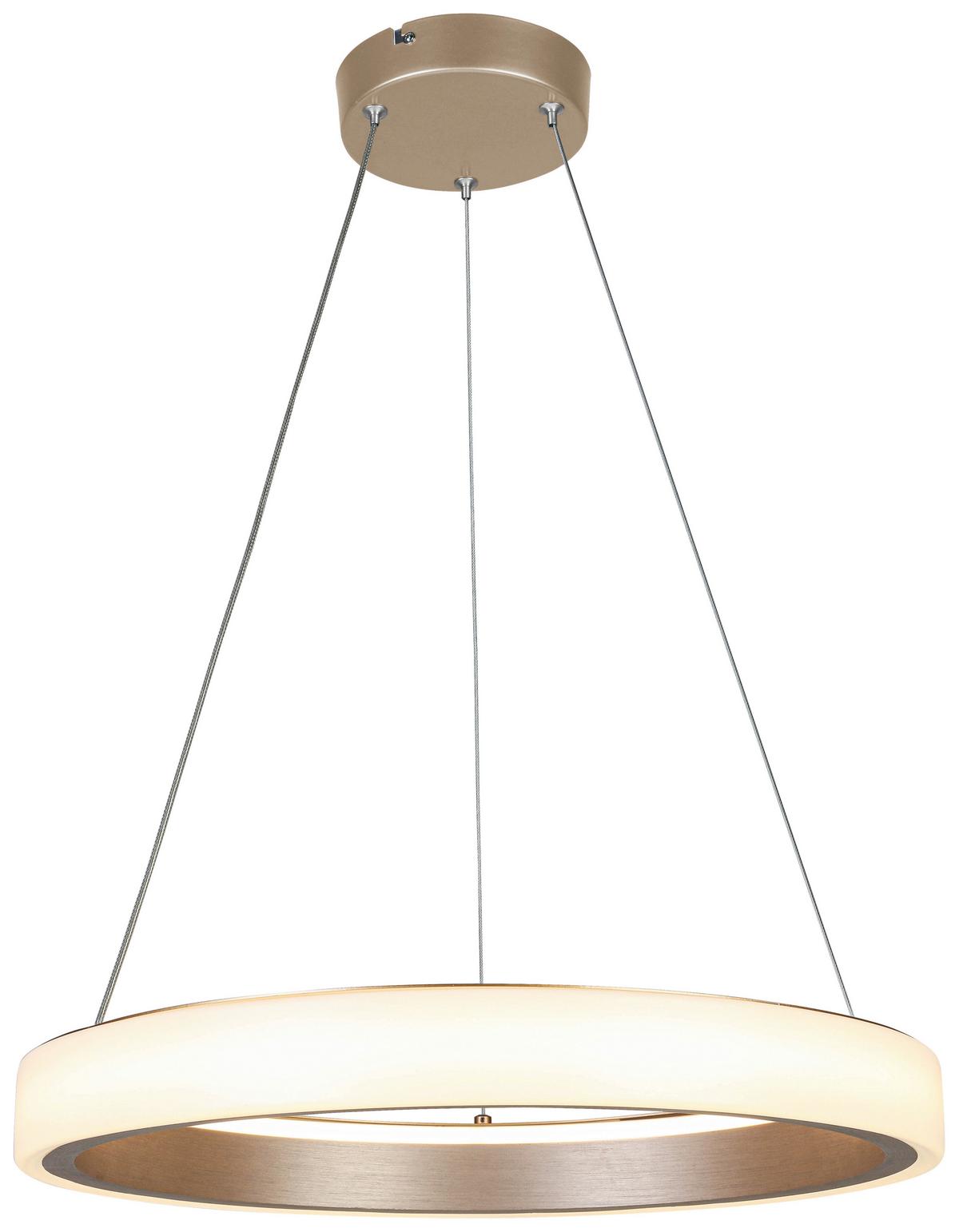 LAMPA WISZĄCA TERESA - biały/cappuccino, Trend, tworzywo sztuczne/metal (50/120cm) - Collet's Monde