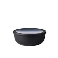 POJEMNIK KUCHENNY 106216041100 - przejrzysty/czarny, Konventionell, tworzywo sztuczne (23,5/22,5/8,8cm) - Mepal