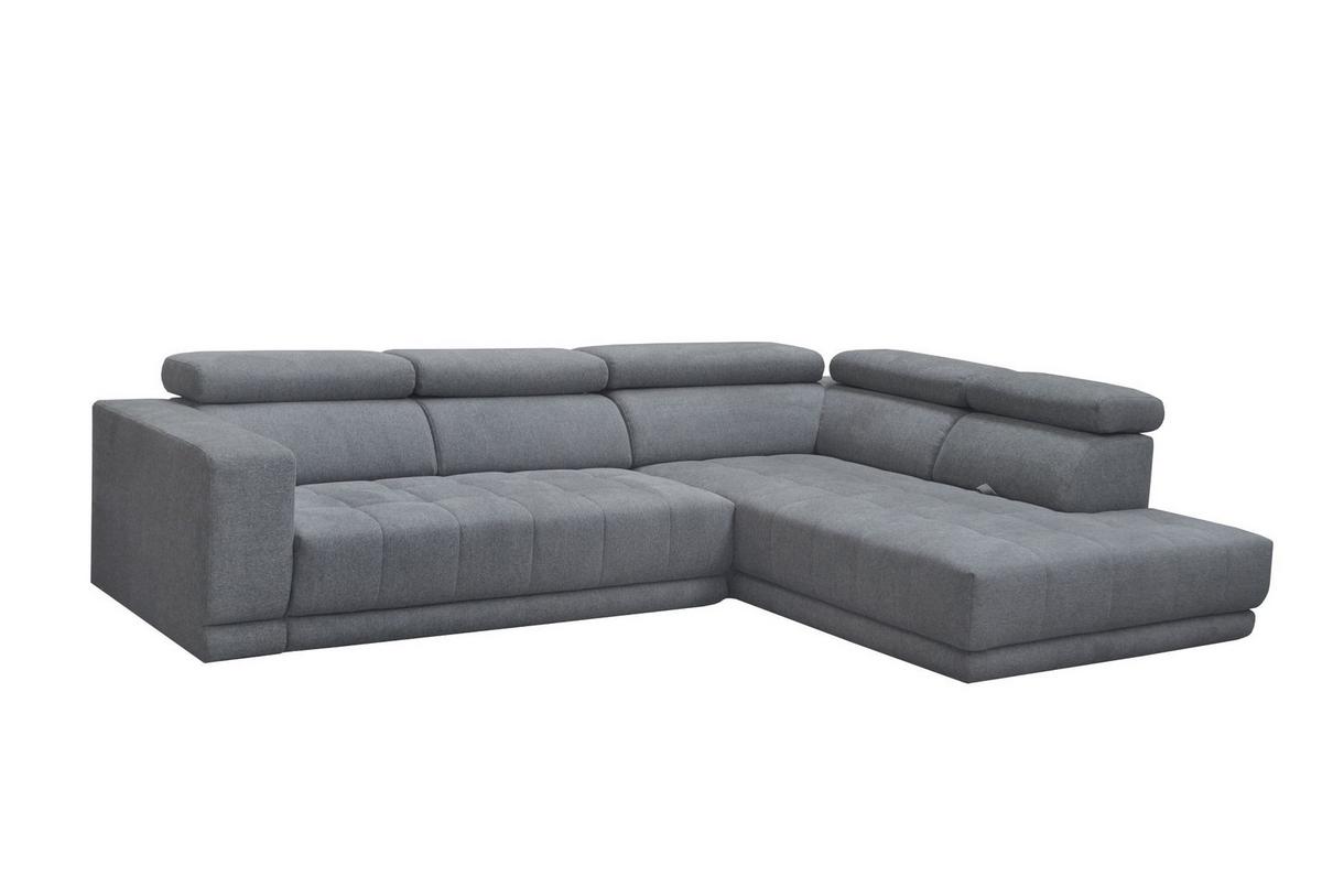 Kutna Garnitura Portland - siva/crna, Konvencionalno, tekstil/plastika (321/78-98/230cm) - Mömax