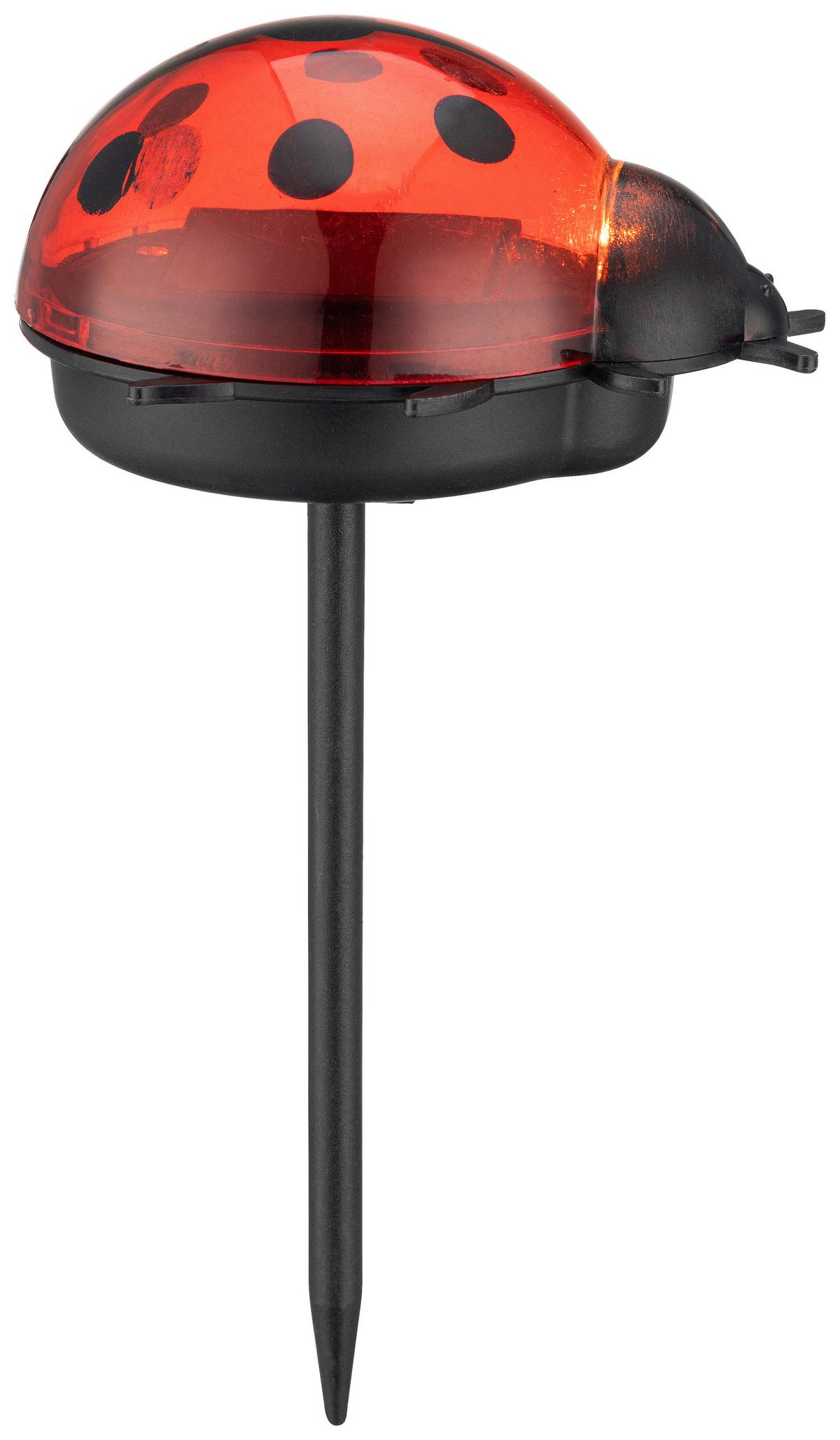Solarleuchte Mario diverse Motive - Rot/Orange, ROMANTIK / LANDHAUS, Kunststoff - Mömax