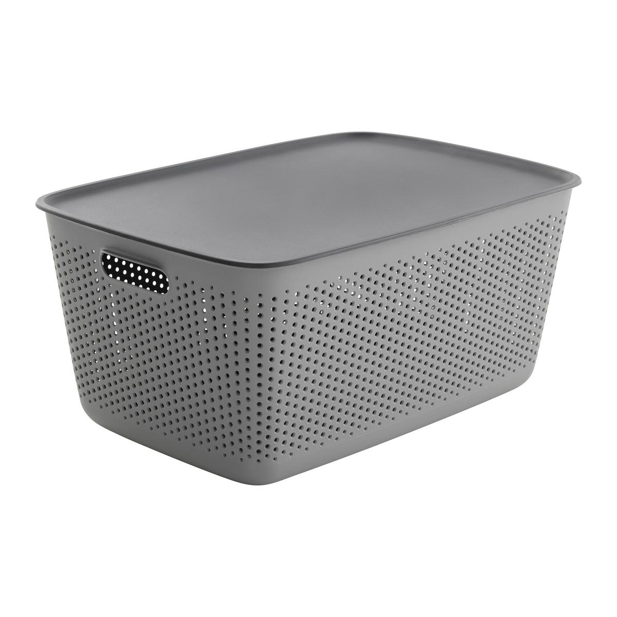 Coș de rufe Maja - cca. 45L - gri, Modern, plastic (58/39/26,5cm) - Mömax