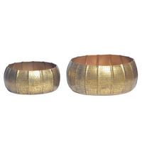 Set Dekorativnih Vaz Goldie, 2 Kos - zlate barve, Design, kovina (39/17/39cm) - Livetastic