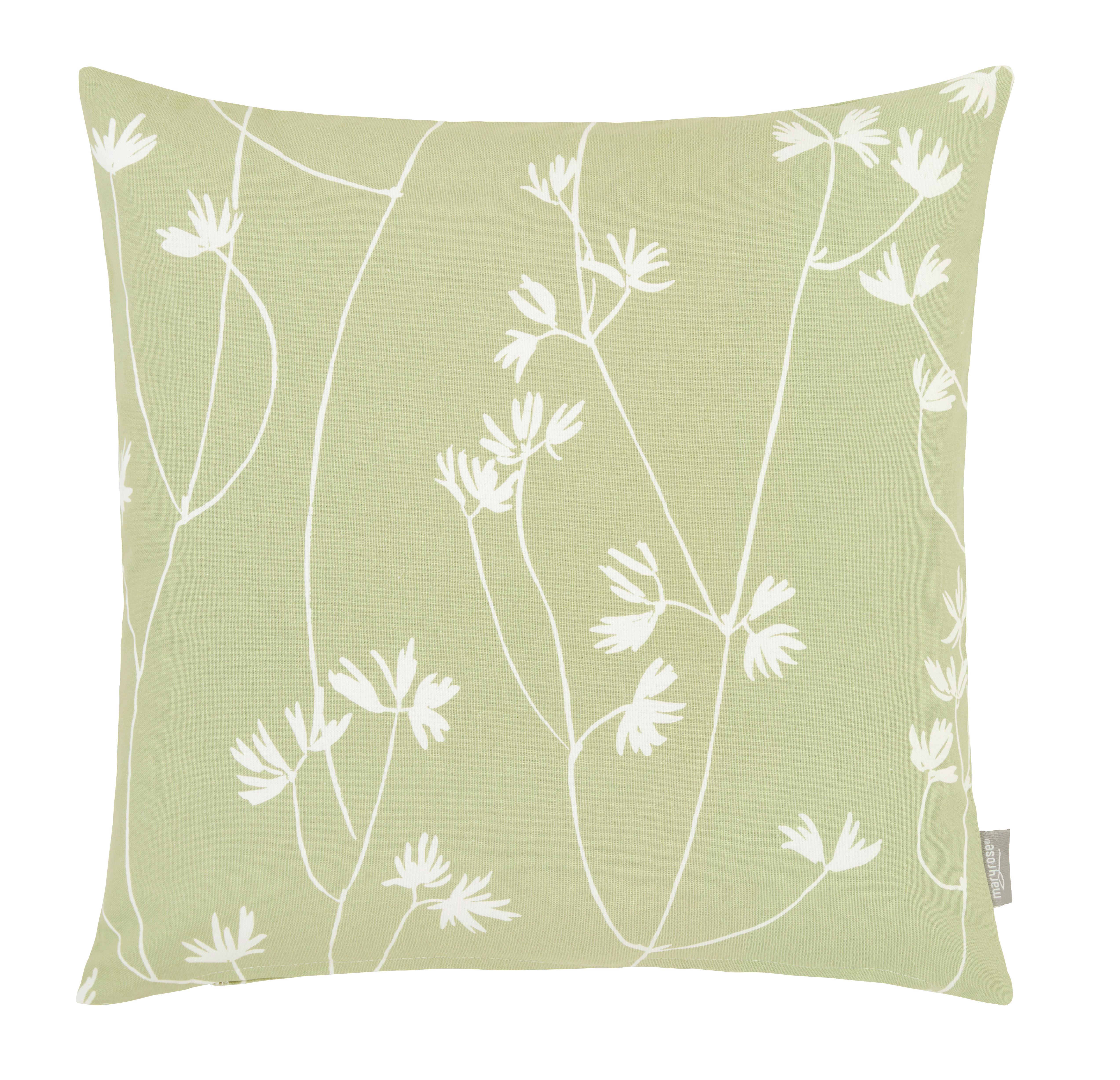 Zierkissen GWYN in Salbeigrün ca. 45x45cm - Salbeigrün, MODERN, Textil (45/45cm) - Mary's
