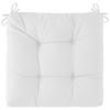Sitzkissen Elli in Weiss ca. 40x40cm - Weiss, Konventionell (40/40/7cm) - Mömax