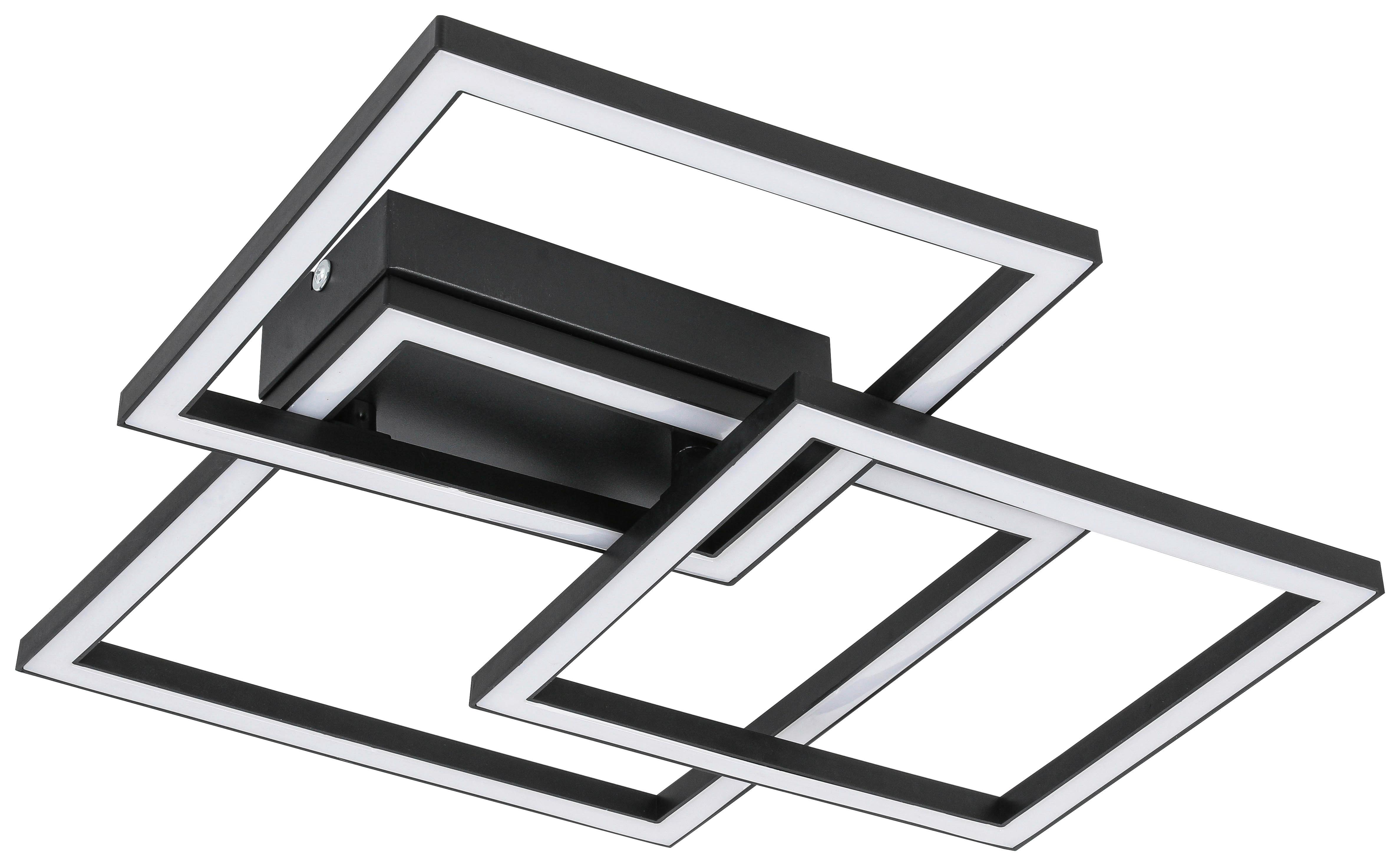 LED-TAKLAMPA TIMRE - svart, Modern, metall/plast (45,3/43,5/7,3cm) - Mömax