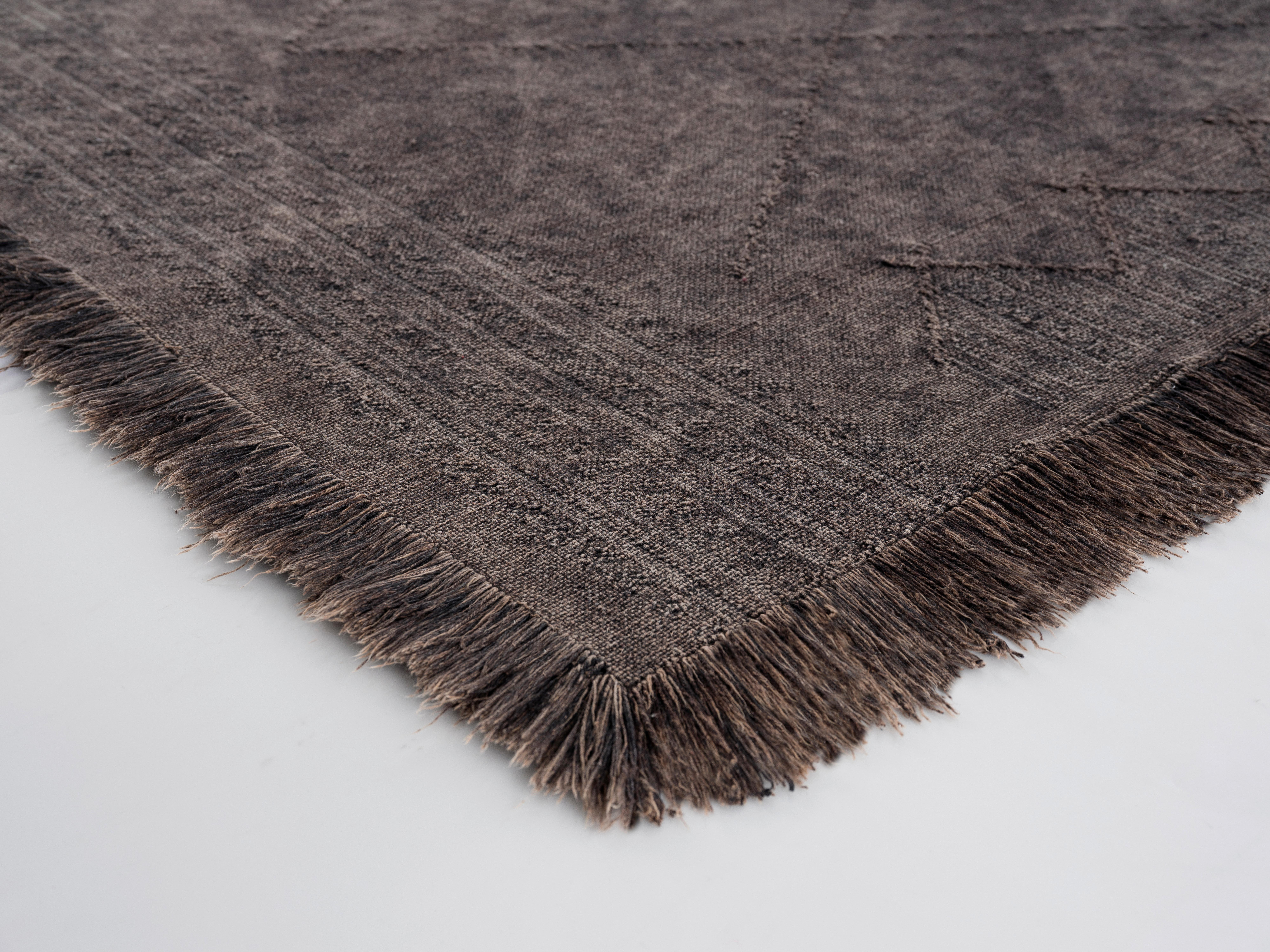 Ručno Tkani Tepih Monaco 1 - antracit, tekstil (80/150cm) - Modern Living