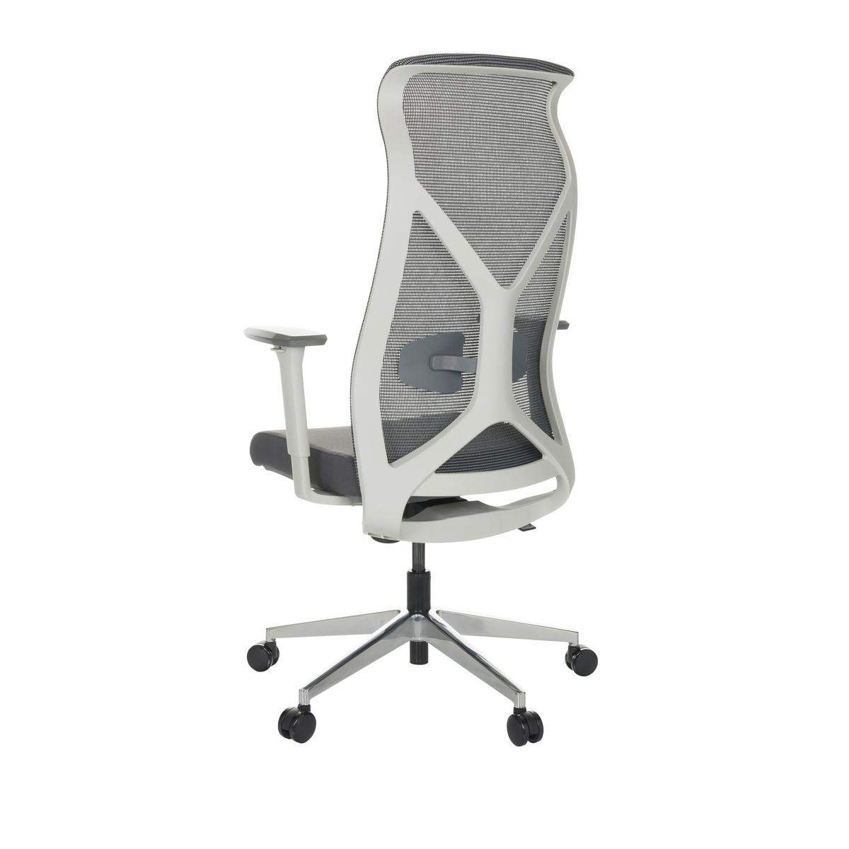 Pisarniški Stol Azurro W, Siva - srebrne barve/črna, Basics, kovina/umetna masa (69/119-128/60cm) - MID.YOU