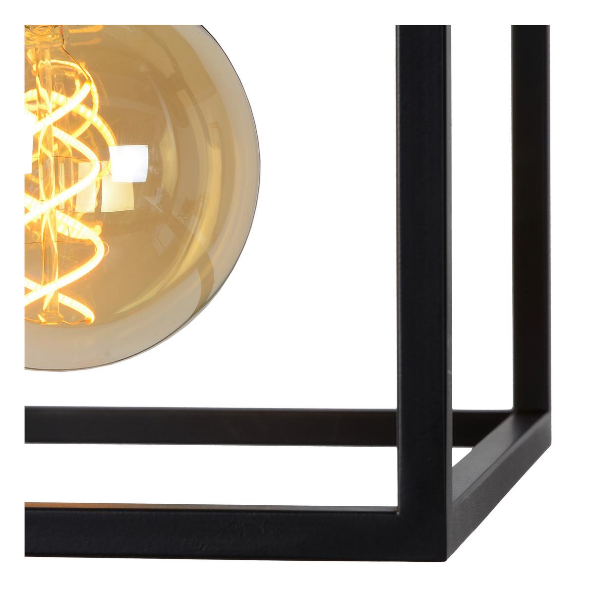 Hängeleuchte 00424/01/30 Ruben - Schwarz, Basics, Metall (22/22/150cm) - Lucide
