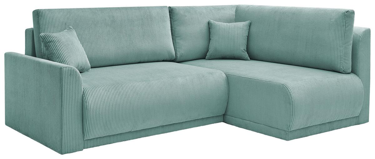 Coltar Kim - verde mentă, Modern, lemn/textil (233/160cm) - Modern Living