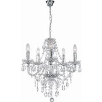 Lustră Isabella - străveziu/culoare crom, Romantik / Landhaus, plastic/metal (51/149cm) - Mömax