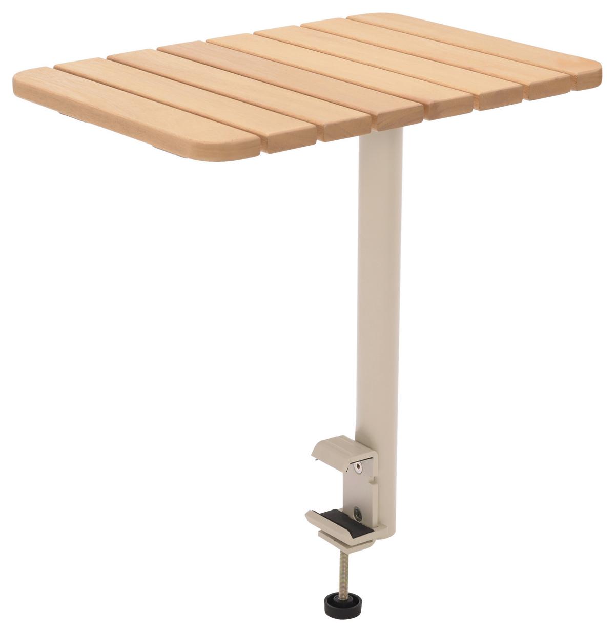 Loungegarnitur Lou Hellgrau/Hellbraun, 4-teilig - Hellbraun/Hellgrau, MODERN, Holz/Textil (61,7/61,7/35,1cm)