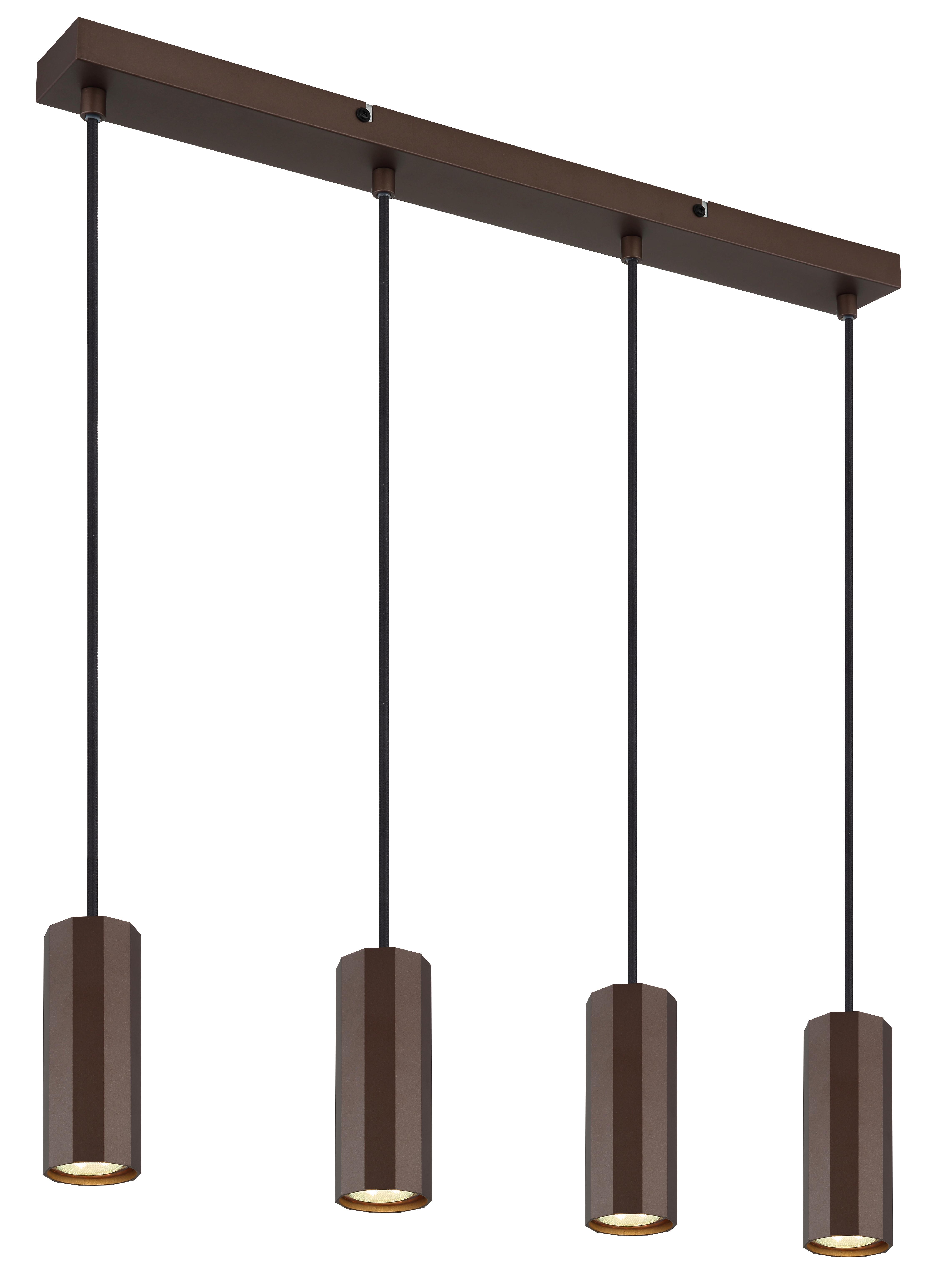 Hängeleuchte James Bronzefarben max. 25 Watt - Bronzefarben, Design, Metall (61/6/120cm) - Globo