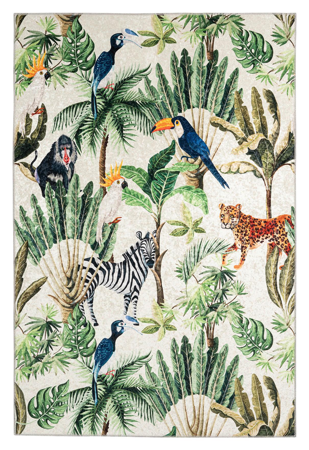 Flachwebeteppich My Exotic Multicolor ca. 160x230cm - Multicolor, Design, Textil (160/230cm) - Obsession