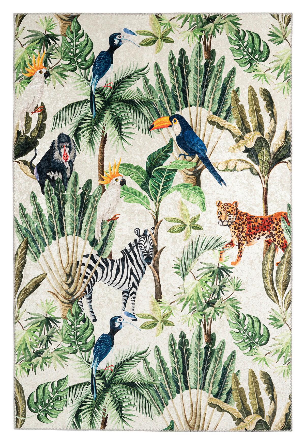 Flachwebeteppich My Exotic Multicolor ca. 160x230cm - Multicolor, Design, Textil (160/230cm) - Obsession