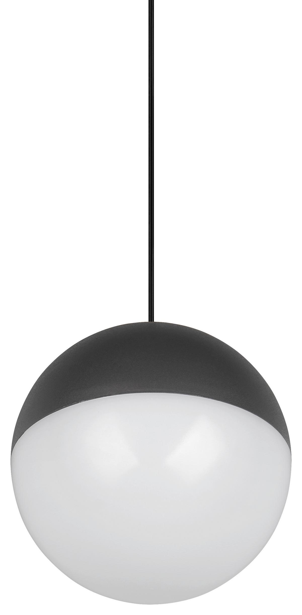 Led Függőlámpa Sestine 1 Égős - fekete/fehér, Modern, műanyag/fém (11/150cm) - Mömax