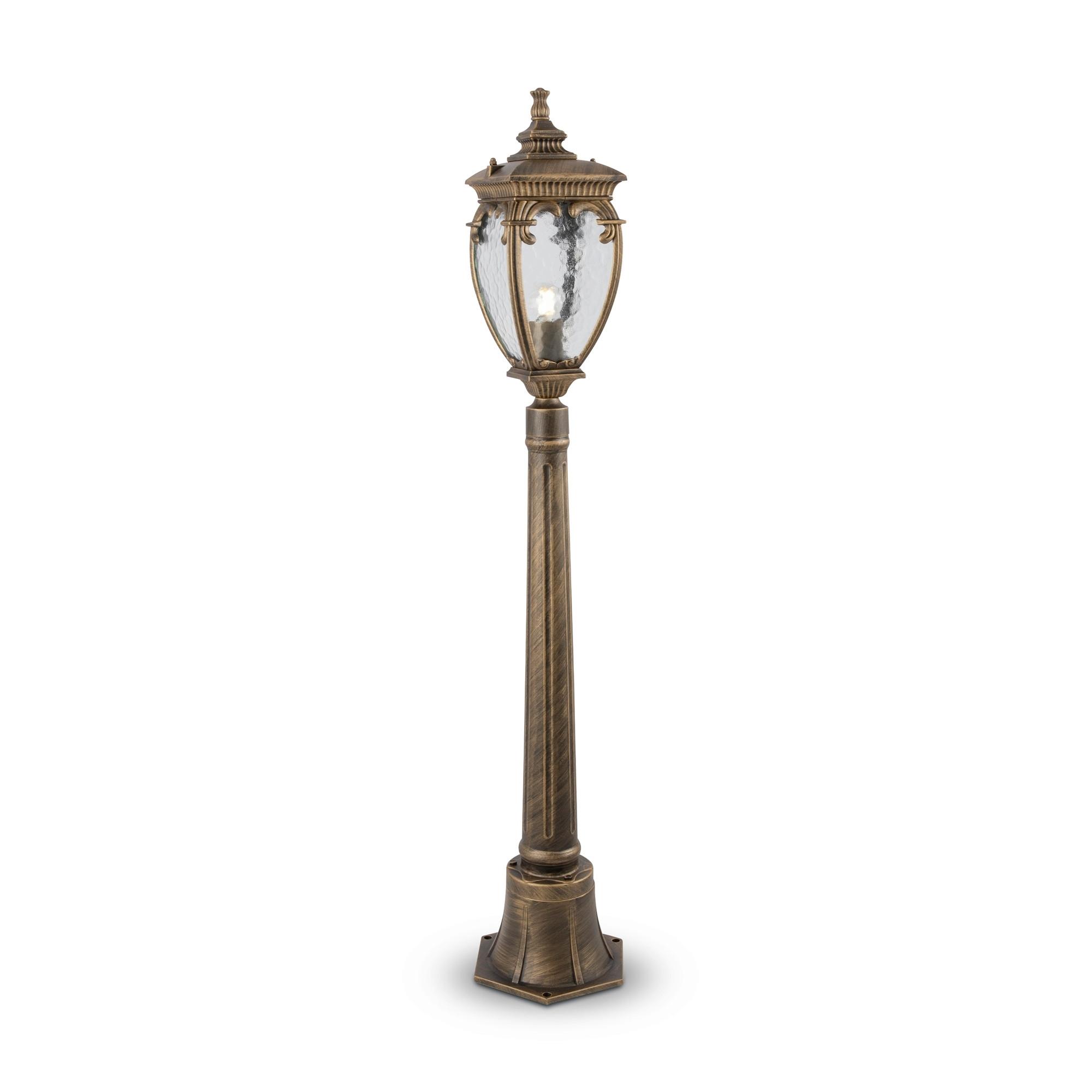 Wegeleuchte Fleur - Goldfarben/Schwarz, Trend, Metall (22,5/113cm) - MAYTONI