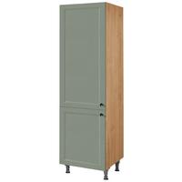 Geschirrschrank Cascada Grün - Eichefarben/Schwarz, MODERN, Holzwerkstoff/Metall (60/216,6/58cm) - Nobilia