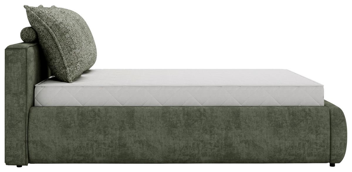 Polsterbett Olive Anthrazit ca. 140x200cm - Sandfarben/Anthrazit, KONVENTIONELL, Holzwerkstoff/Kunststoff (140/200cm) - Mömax