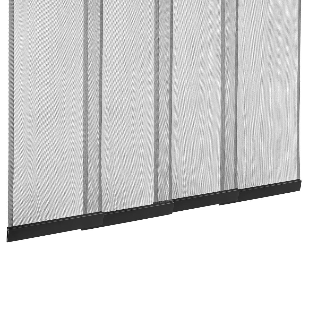 Insektenschutzvorhang Lamellen Anthrazit ca. 100x220cm - Anthrazit, Textil (100/220cm) - Mömax
