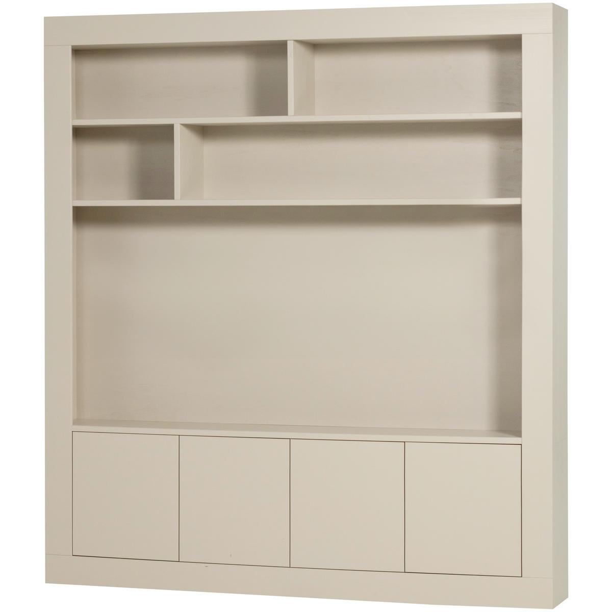 Regal Wallcover Grau - Grau, Design, Holz (210/229/31cm) - Livetastic