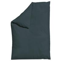 Bettdeckenbezug Woven Satin Dunkelgrau ca. 135-140x200cm - Dunkelgrau, Basics, Textil (135-140/200cm) - Schlafgut