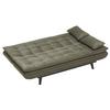 BÄDDSOFFA SUN -BASED- - grön/svart, Modern, trä/textil (190/83/93cm) - Based