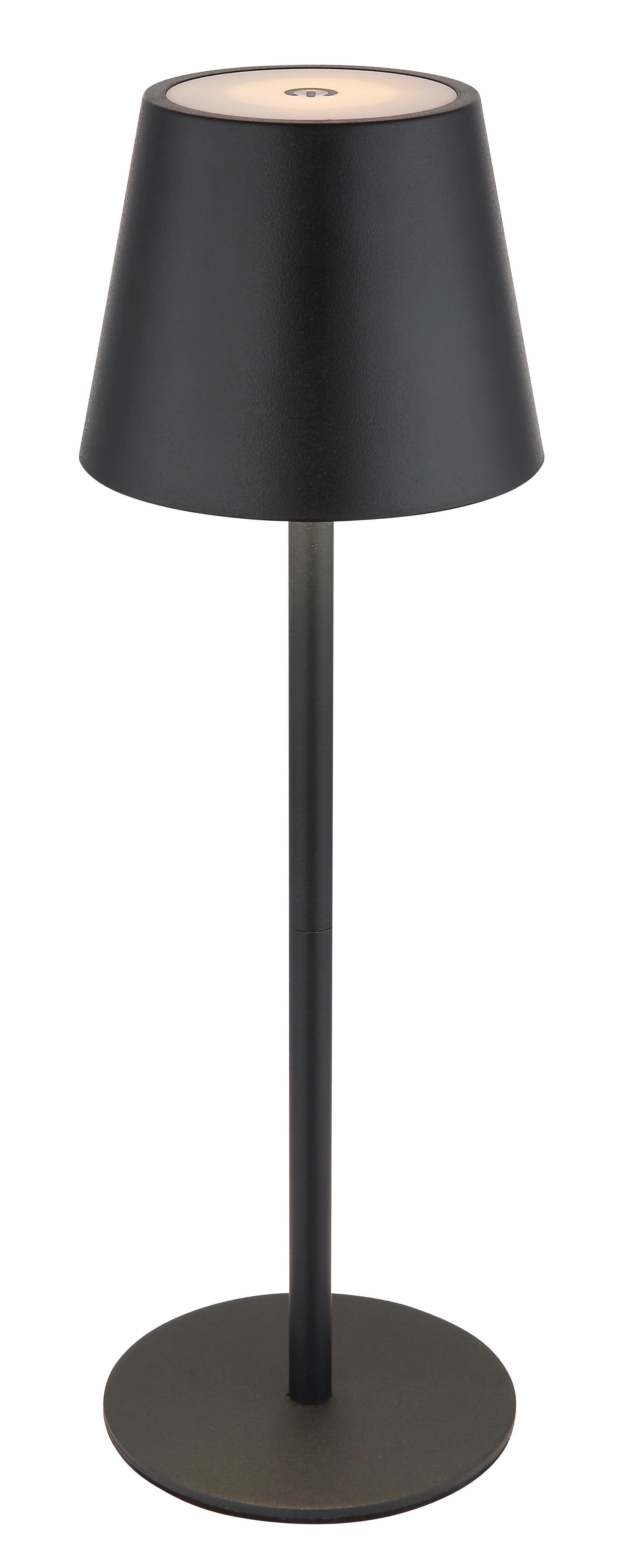 LAMPA STOŁOWA LED 58488B - czarny, Design, tworzywo sztuczne/metal (11,5/36cm) - Globo