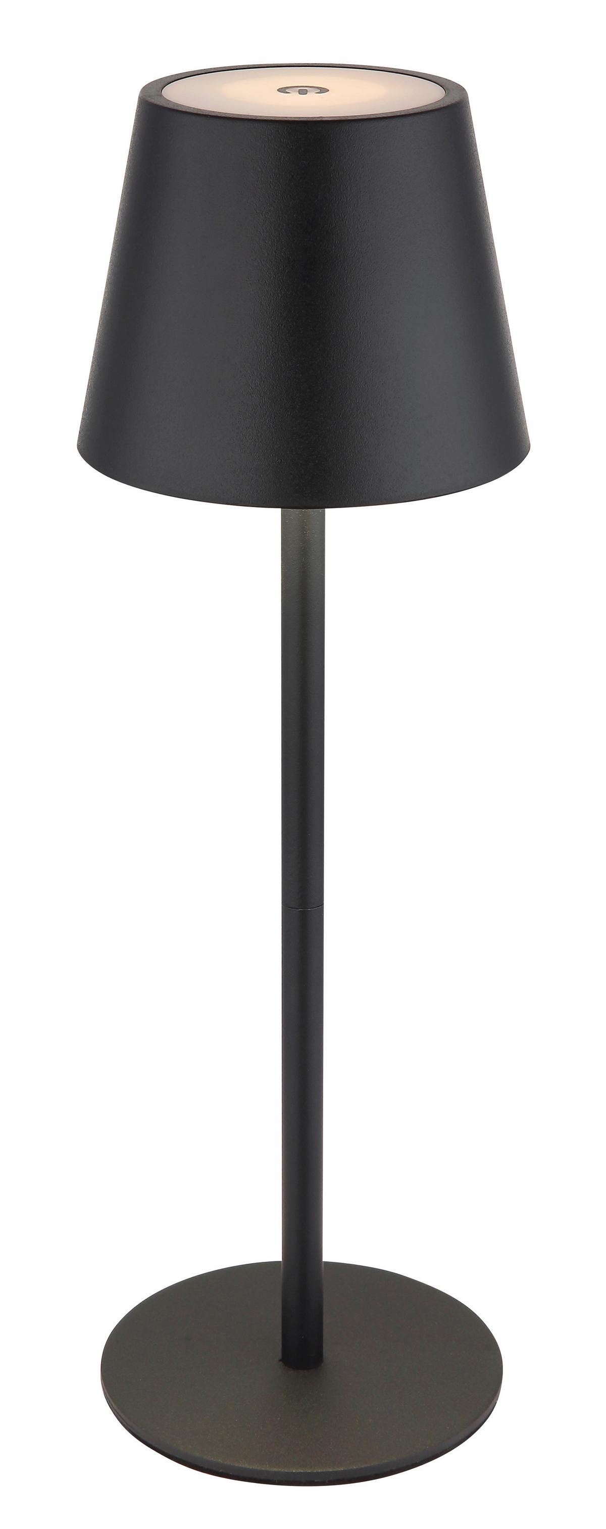 LAMPA STOŁOWA LED 58488B - czarny, Design, tworzywo sztuczne/metal (11,5/36cm) - Globo